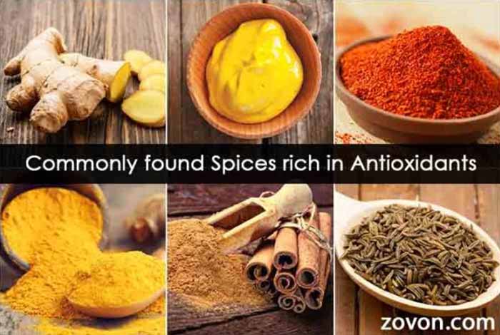 7 commonly found spices rich in antioxidants