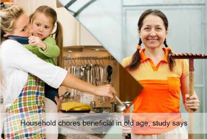 household chores reduces death risk in old age study says