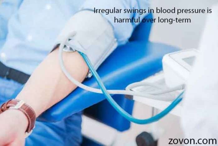 irregular swings in blood pressure might pose long term threat