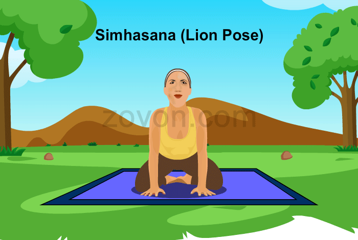 Simhasana Lion Pose