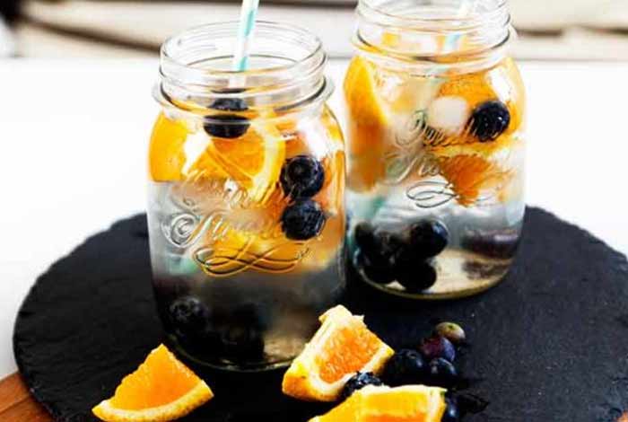 blueberry orange detox water