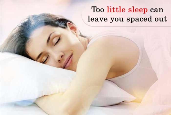 too little sleep can leave you spaced out