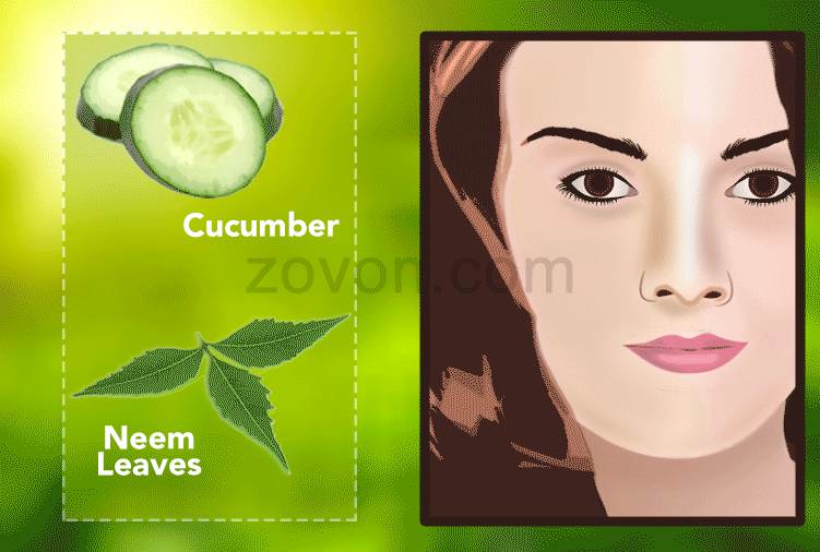 Cucumber and Neem Face Pack