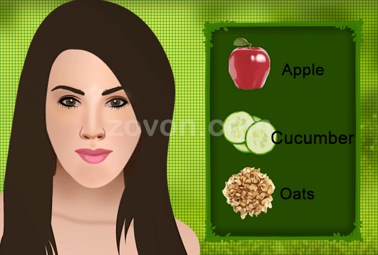 Cucumber and Apple Face Pack