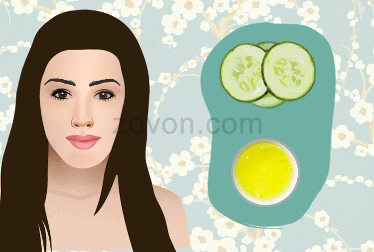 Cucumber and Egg Face Pack