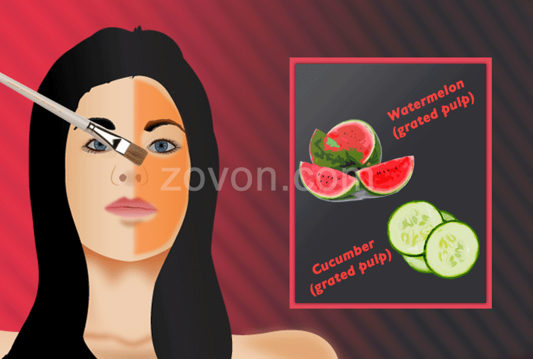 Cucumber and Water Melon Face Pack