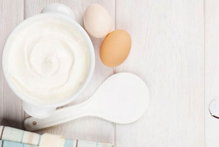 egg yogurt hair pack