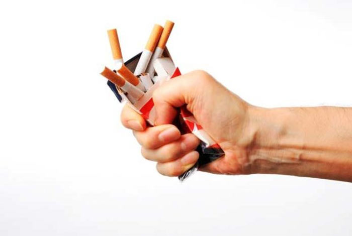 quit smoking and reduce alcohol consumption