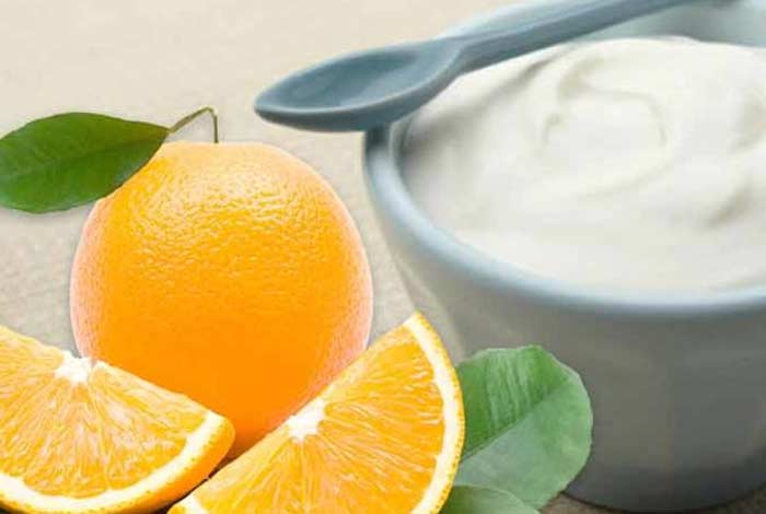 yogurt and dried orange mask 