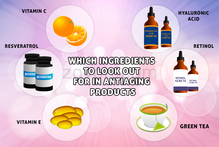 ingredients present in anti aging products