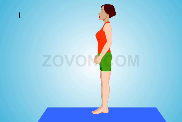 Standing Forward Bend (Uttanasana) for anti aging